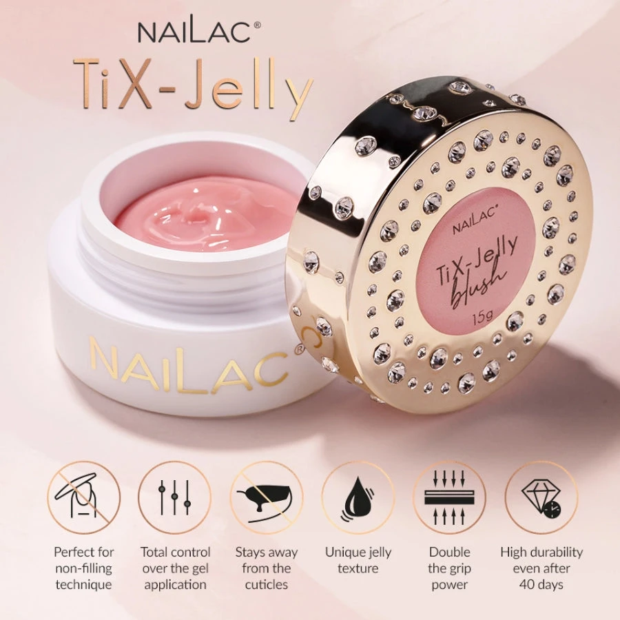 NaiLac TiX-Jelly Nail Builder UV/LED Crystal(Nailac Tix Jelly Nail Builder Uv Led Crystal) 6 NaiLac TiX-Jelly Nail Builder UV/LED Crystal(Nailac Tix Jelly Nail Builder Uv Led Crystal) - Image 4