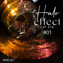 NaiLac UV/LED Gel Nail Polish Halo Effect Cat Eye 01(Nailac Uv Led Gel Nail Polish Halo Effect Cat Eye 01) -Roxie Cosmetics Shop nailac uv led hybrid gel nail polish 01 halo effect cat eye 7ml roxie cosmetics