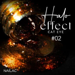 NaiLac UV/LED Gel Nail Polish Halo Effect Cat Eye 02(Nailac Uv Led Gel Nail Polish Halo Effect Cat Eye 02) -Roxie Cosmetics Shop nailac uv led hybrid gel nail polish 02 halo effect cat eye swatxh roxie cosmetics