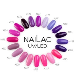 NaiLac UV/LED Gel Nail Polish 218(Nailac Uv Led Gel Nail Polish 218) -Roxie Cosmetics Shop nailac uv led hybrid gel nail polish 218 Pink neon nails swatches