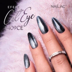 NaiLac UV/LED Gel Nail Polish 409CE(Nailac Uv Led Gel Nail Polish 409ce) 9 NaiLac UV/LED Gel Nail Polish 409CE(Nailac Uv Led Gel Nail Polish 409ce) -Roxie Cosmetics Shop nailac uv led hybrid gel nail polish 409 cat eye nails styling