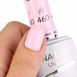 NaiLac UV/LED Gel Nail Polish 460(Nailac Uv Led Gel Nail Polish 460) -Roxie Cosmetics Shop nailac uv led hybrid gel nail polish 460 pink nails roxie cosmetics