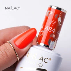 NaiLac UV/LED Gel Nail Polish 484(Nailac Uv Led Gel Nail Polish 484) -Roxie Cosmetics Shop nailac uv led hybrid gel nail polish 484 swatch
