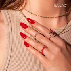 NaiLac UV/LED Gel Nail Polish 485(Nailac Uv Led Gel Nail Polish 485) 15 NaiLac UV/LED Gel Nail Polish 485(Nailac Uv Led Gel Nail Polish 485) -Roxie Cosmetics Shop nailac uv led hybrid gel nail polish 485 red nails styling