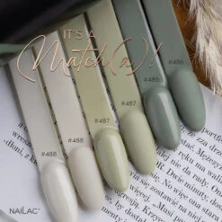 NaiLac UV/LED Gel Nail Polish 487(Nailac Uv Led Gel Nail Polish 487) -Roxie Cosmetics Shop nailac uv led hybrid gel nail polish 487 swatch