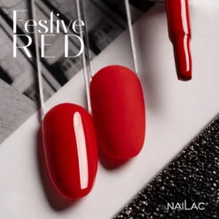 NaiLac UV/LED Gel Nail Polish Festive Red(Nailac Uv Led Gel Nail Polish Festive Red) -Roxie Cosmetics Shop nailac uv led hybrid gel nail polish festive red roxie cosmetics