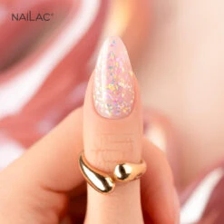 Nailac Jelly Bottle Gel Bling Confetti(Nailac Jelly Bottle Gel Bling Confetti) -Roxie Cosmetics Shop nailac uv led jelly bottle base bling confetti nail swatch roxie cosmetics