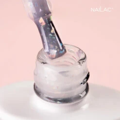 Nailac Jelly Bottle Gel Bling Milky Way(Nailac Jelly Bottle Gel Bling Milky Way) -Roxie Cosmetics Shop nailac uv led jelly bottle base bling milky way swatch roxie cosmetics