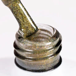 NaiLac Hybrid UV/LED Top Laser Holo Gold(Nailac Hybrid Uv Led Top Laser Holo Gold) -Roxie Cosmetics Shop nailac uv led nail top laser holo gold shade