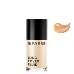 Paese Long Cover Fluid Coverage Foundation(Paese Long Cover Fluid Coverage Foundation) -Roxie Cosmetics Shop paese long cover fluid face makeup coverage foundation 01 light beige