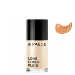 Paese Long Cover Fluid Coverage Foundation(Paese Long Cover Fluid Coverage Foundation) -Roxie Cosmetics Shop paese long cover fluid face makeup coverage foundation 03 golden beige
