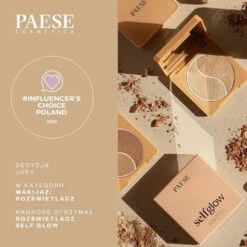 Paese Self Glow Highlighter(Paese Self Glow Highlighter) -Roxie Cosmetics Shop paese self glow highlighter pressed powder influanser choice