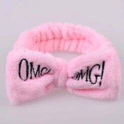 Roxie Fluffy Headband For Beauty Treatments(Roxie Fluffy Headband For Beauty Treatments) -Roxie Cosmetics Shop roxie hair band omg pink on table