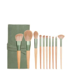Roxie Collection Green Makeup Brush Set 10pcs(Roxie Collection Green Makeup Brush Set 10pcs)
