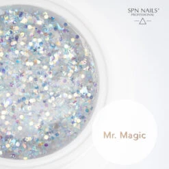 SPN Nails Acryl-O!-Gel Acrylic Gel Mr. Magic(Spn Nails Acryl O Gel Acrylic Gel Mr Magic) -Roxie Cosmetics Shop spn acryl o gel acrylic gel mr magic flakes 20g roxie cosmetics