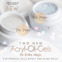 SPN Nails Acryl-O!-Gel Acrylic Gel Mrs. Magic(Spn Nails Acryl O Gel Acrylic Gel Mrs Magic) -Roxie Cosmetics Shop spn acryl o gel acrylic gel mrs magic nail 20g roxie cosmetics