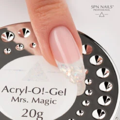 SPN Nails Acryl-O!-Gel Acrylic Gel Mrs. Magic(Spn Nails Acryl O Gel Acrylic Gel Mrs Magic) -Roxie Cosmetics Shop spn acryl o gel acrylic gel mrs magic swatch 20g roxie cosmetics