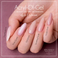 SPN Nails Acryl-O!-Gel Acrylic Gel Rose Quartz(Spn Nails Acryl O Gel Acrylic Gel Rose Quartz) -Roxie Cosmetics Shop spn acryl o gel acrylic gel rose quartz shades on nails