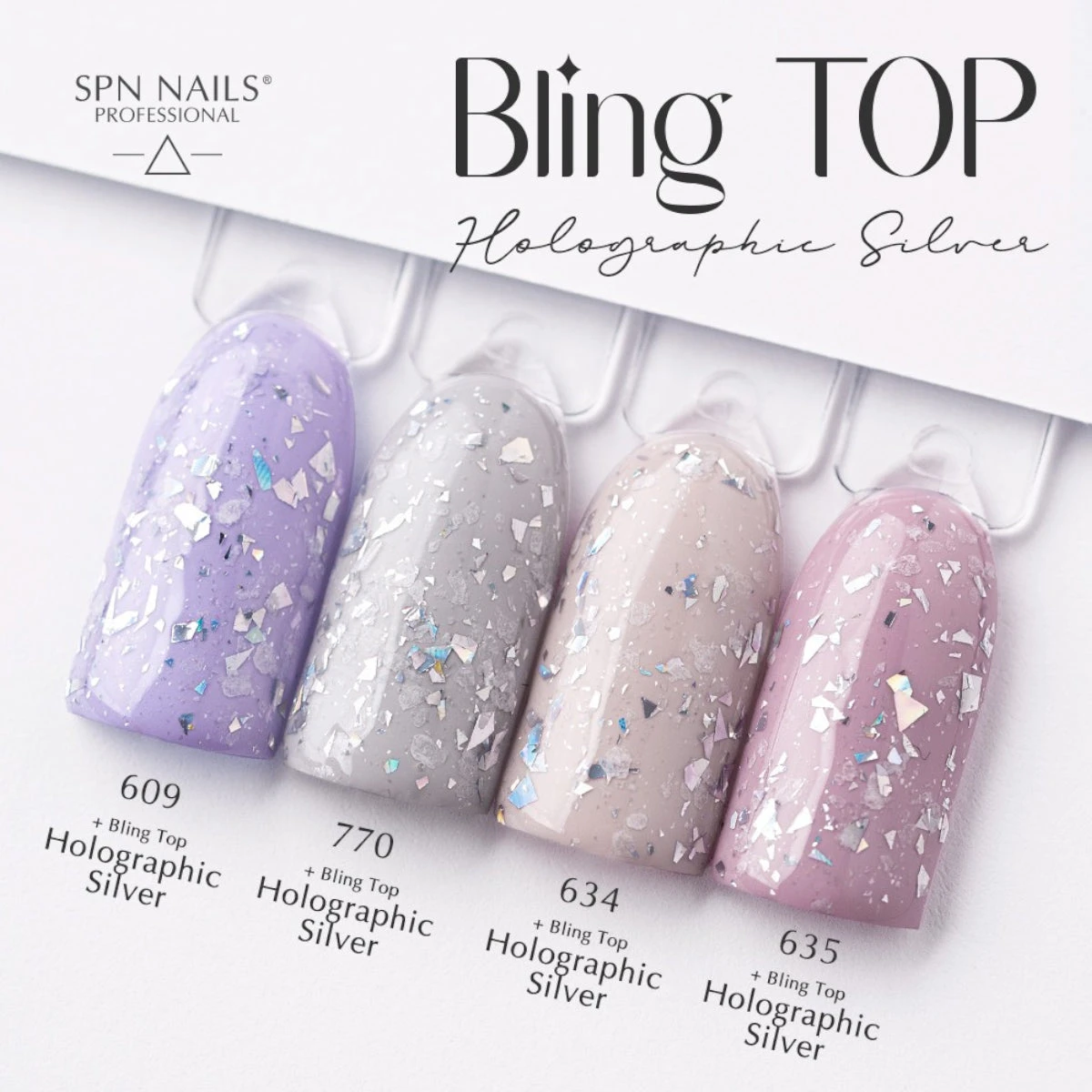 SPN Nails UV LaQ Bling Top Holographic Silver(Spn Nails Uv Laq Bling Top Holographic Silver) 10 SPN Nails UV LaQ Bling Top Holographic Silver(Spn Nails Uv Laq Bling Top Holographic Silver) - Image 8