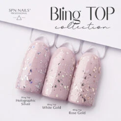 SPN Nails UV LaQ Bling Top Holographic Silver(Spn Nails Uv Laq Bling Top Holographic Silver) 16 SPN Nails UV LaQ Bling Top Holographic Silver(Spn Nails Uv Laq Bling Top Holographic Silver) -Roxie Cosmetics Shop spn nails bling top holographie silver uv laq nail collection