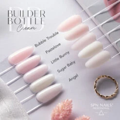 SPN Nails Builder Bottle Cream Bubble Trouble(Spn Nails Builder Bottle Cream Bubble Trouble) -Roxie Cosmetics Shop spn nails builder bottle gel cream vegan buuble trouble colours roxie cosmetics