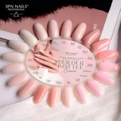 SPN Nails Builder Bottle Cream Bubble Trouble(Spn Nails Builder Bottle Cream Bubble Trouble) -Roxie Cosmetics Shop spn nails builder bottle gel cream vegan buuble trouble nail swatches roxie cosmetics