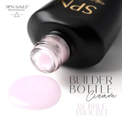 SPN Nails Builder Bottle Cream Bubble Trouble(Spn Nails Builder Bottle Cream Bubble Trouble) -Roxie Cosmetics Shop spn nails builder bottle gel cream vegan buuble trouble swatch roxie cosmetics