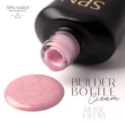 SPN Nails Builder Bottle Cream Rose Glow(Spn Nails Builder Bottle Cream Rose Glow) -Roxie Cosmetics Shop spn nails builder bottle gel cream vegan rose glow swatch roxie cosmetics