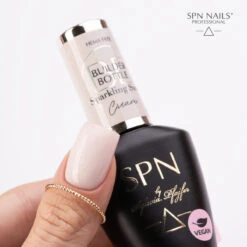SPN Nails Builder Bottle Cream Sparkling Sand(Spn Nails Builder Bottle Cream Sparkling Sand) -Roxie Cosmetics Shop spn nails builder bottle gel cream vegan sparkling sand nail roxie cosmetics