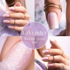 SPN Nails Builder Shine Gel Lavender(Spn Nails Builder Shine Gel Lavender) -Roxie Cosmetics Shop spn nails builder gel shine lavender nail swatch roxie cosmetics