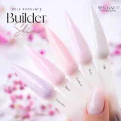 SPN Nails Builder Shine Gel Blush(Spn Nails Builder Shine Gel Blush) -Roxie Cosmetics Shop spn nails builder gel shine swatch nail 15g roxie cosmetics