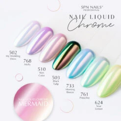 SPN Nails Nail Liquid Chrome Mermaid Nail Dust(Spn Nails Nail Liquid Chrome Mermaid Nail Dust) -Roxie Cosmetics Shop spn nails nail liquid chrome mermaid nails shades roxie cosmetics