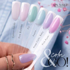 SPN Nails Rubber Base COLOR & GO! Fiji(Spn Nails Rubber Base Color Go Fiji) -Roxie Cosmetics Shop spn nails rubber base color go fiji series swatches roxie cosmetics