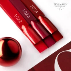 SPN Nails UV/LED Gel Polish 1024 Holly Magic(Spn Nails Uv Led Gel Polish 1024 Holly Magic) -Roxie Cosmetics Shop spn nails uv led gel polish 1024 holly magic red nail christmas collection roxie cosmetics