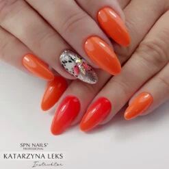 SPN Nails UV/LED Gel Polish 706 Neon Orange(Spn Nails Uv Led Gel Polish 706 Neon Orange) -Roxie Cosmetics Shop spn nails uv led gel polish 706 neon orange nail styling roxie cosmetics