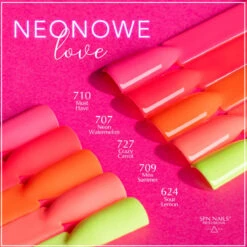SPN Nails UV/LED Gel Polish 707 Neon Watermelon(Spn Nails Uv Led Gel Polish 707 Neon Watermelon) -Roxie Cosmetics Shop spn nails uv led gel polish 707 neon watermelon pink collection roxie cosmetics