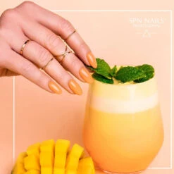 SPN Nails UV/LED Gel Polish 923 Mangoccino(Spn Nails Uv Led Gel Polish 923 Mangoccino) -Roxie Cosmetics Shop spn nails uv led gel polish 923 Mangoccino orange nails roxie cosmetics