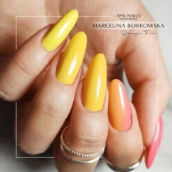 SPN Nails UV/LED Gel Polish 923 Mangoccino(Spn Nails Uv Led Gel Polish 923 Mangoccino) -Roxie Cosmetics Shop spn nails uv led gel polish 923 Mangoccino orange nails styling roxie cosmetics