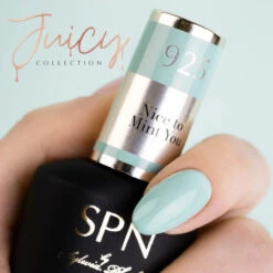 SPN Nails UV/LED Gel Polish 925 Nice To Mint You(Spn Nails Uv Led Gel Polish 925 Nice To Mint You) -Roxie Cosmetics Shop spn nails uv led gel polish 925 Nice to Mint You mint nails roxie cosmetics