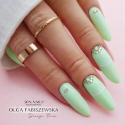 SPN Nails UV/LED Gel Polish 925 Nice To Mint You(Spn Nails Uv Led Gel Polish 925 Nice To Mint You) -Roxie Cosmetics Shop spn nails uv led gel polish 925 Nice to Mint You mint nails styling roxie cosmetics