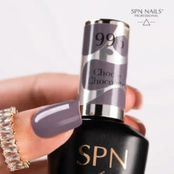 SPN Nails UV/LED Gel Polish 996 Choco-Chocolate(Spn Nails Uv Led Gel Polish 996 Choco Chocolate) -Roxie Cosmetics Shop spn nails uv led gel polish 996 choco chocolate swatch roxie cosmetics