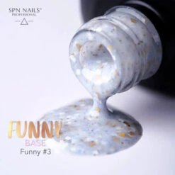 SPN Nails Funny Base Funny #3(Spn Nails Funny Base Funny 3) -Roxie Cosmetics Shop spn nails uv led nail funny base funny 3 colour swatch roxie cosmetics