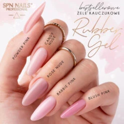 SPN Nails Rubber Nail Gel Rose Nude(Spn Nails Rubber Nail Gel Rose Nude) -Roxie Cosmetics Shop spn rubber gel all shades on nails de28055c 87b6 4a5d a69a 88864d5a1538