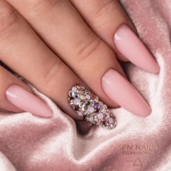 SPN Nails Rubber Nail Gel Candy Nude(Spn Nails Rubber Nail Gel Candy Nude) -Roxie Cosmetics Shop spn rubber gel candy nude on nails2