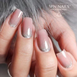 SPN Nails Rubber Nail Gel Rose Nude(Spn Nails Rubber Nail Gel Rose Nude) -Roxie Cosmetics Shop spn rubber gel rose nude on nails3