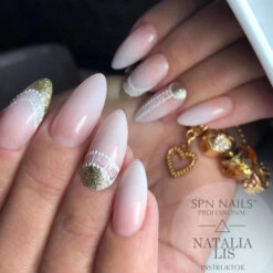 SPN Nails UV/LED Gel Polish 505 Delicate French(Spn Nails Uv Led Gel Polish 505 Delicate French) -Roxie Cosmetics Shop spn uv led hybrid gel nail polish 505 delicate french 8ml nails styling