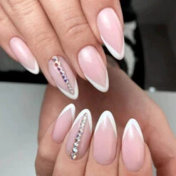 SPN Nails UV/LED Gel Polish 508 Pudding French(Spn Nails Uv Led Gel Polish 508 Pudding French) -Roxie Cosmetics Shop spn uv led hybrid gel nail polish 508 pudding french nails