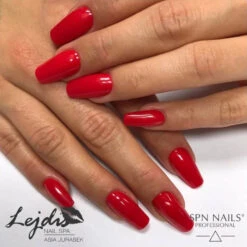 SPN Nails UV/LED Gel Polish 515 LoVe ME!(Spn Nails Uv Led Gel Polish 515 Love Me) -Roxie Cosmetics Shop spn uv led hybrid gel nail polish 515 love me red nails