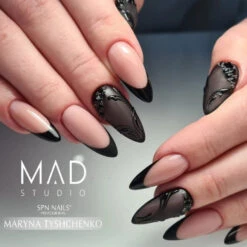 SPN Nails UV/LED Gel Polish 521 Grunge(Spn Nails Uv Led Gel Polish 521 Grunge) -Roxie Cosmetics Shop spn uv led hybrid gel nail polish 521 grunde black nails styling